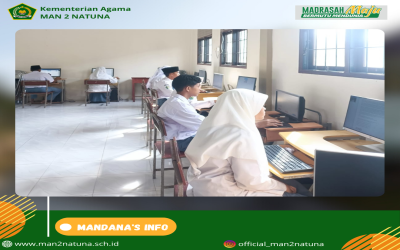 Pelaksanaan ANBK 2025 Hari Pertama di MAN 2 Natuna Berjalan Lancar